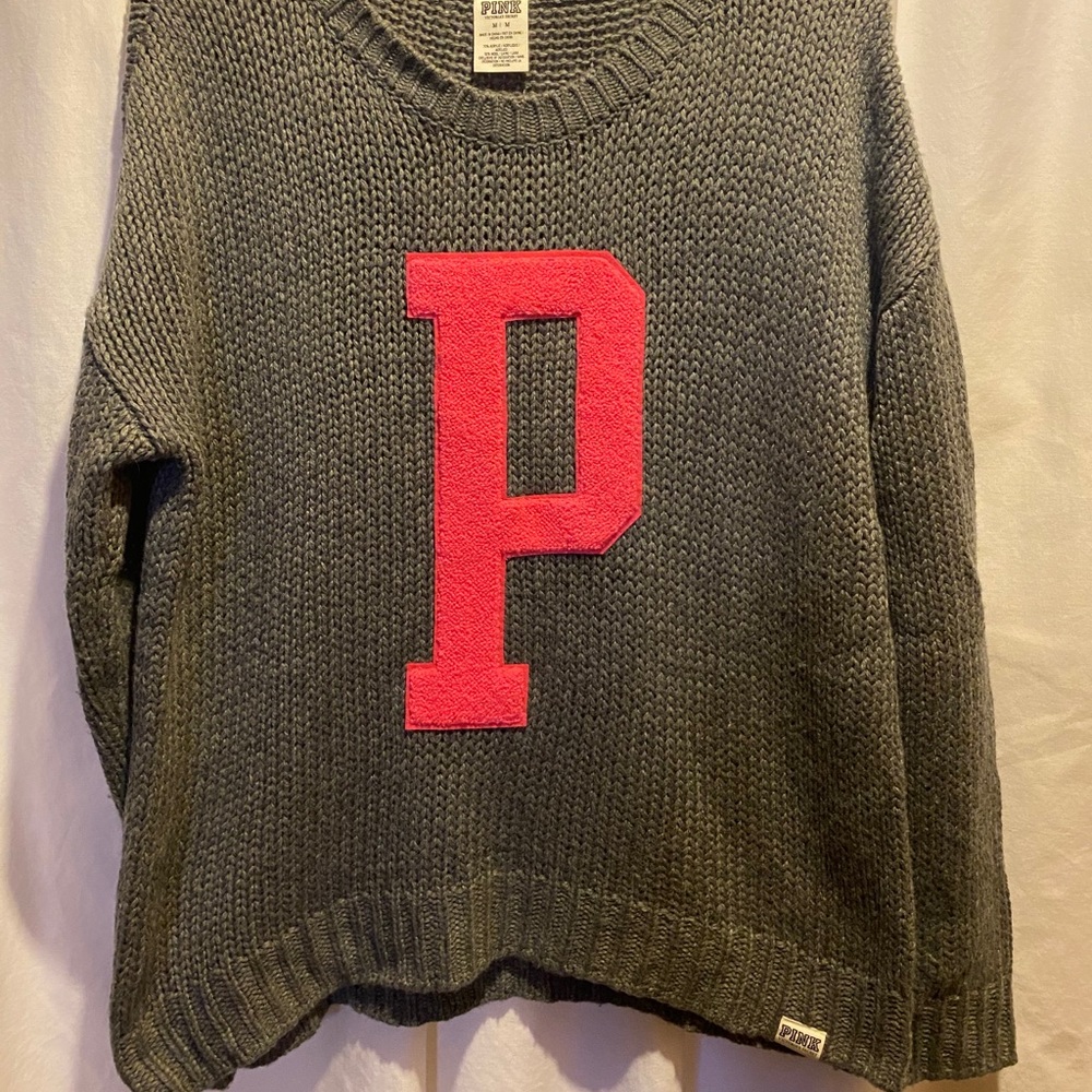 Victoria’s Secret PINK RARE KNIT VARSITY SWEATER